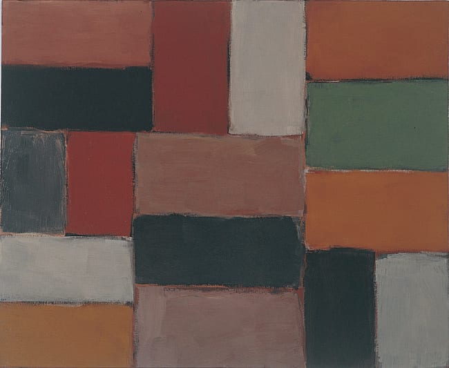 Wall of Light Orange Green 2005 oil on linen 114.3 x 139.7cm